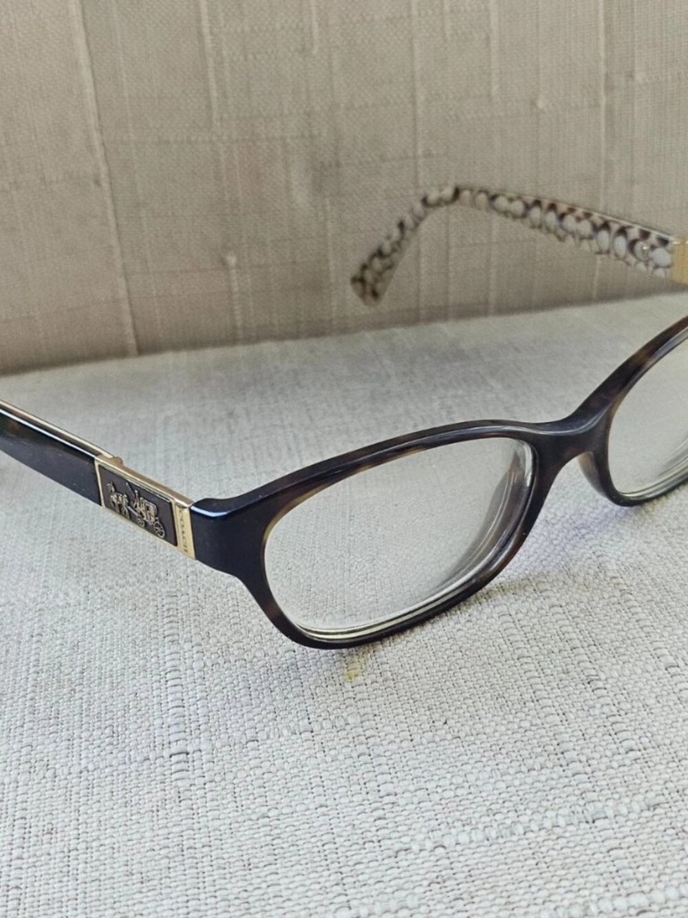 Coach Women Glasses Frame EMMA Dark TortSand Sig C Eyewear Eyeglasses Frame only - Picture 4 of 13